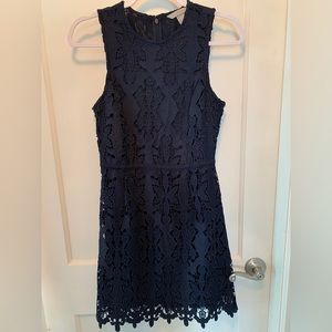 NWT H&M Navy Lace Dress, Size XS